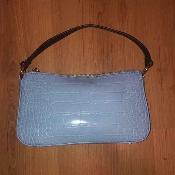 Frasier Sterling 99% Angel Shoulder Bag in Blue Alligator - Picture 1 of 6
